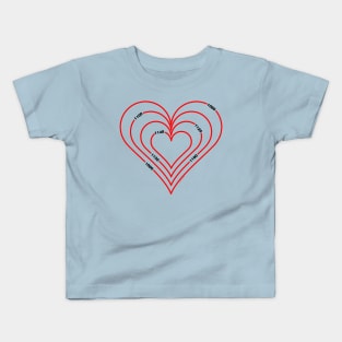 Civil Engineering Red Heart Kids T-Shirt